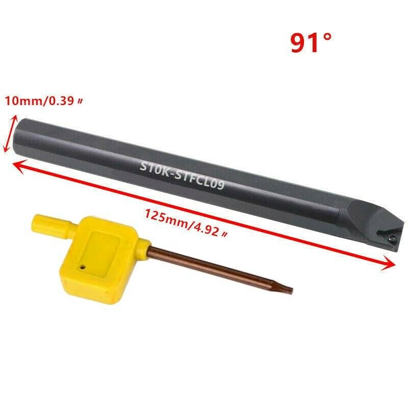 91° S10K STFCL09 10*125mm Internal Turning Tool holder For TCMT0902 Insert