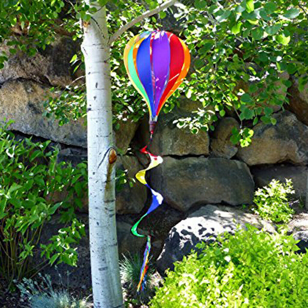 3Pcs Hot Air Balloon Windmill Wind Sock Garden Lawn Festival Decor Accs 55