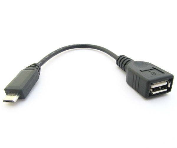 1pc 17cm long Host OTG Adapter Cable Micro 5pin USB Male Plug to USB Female Jack