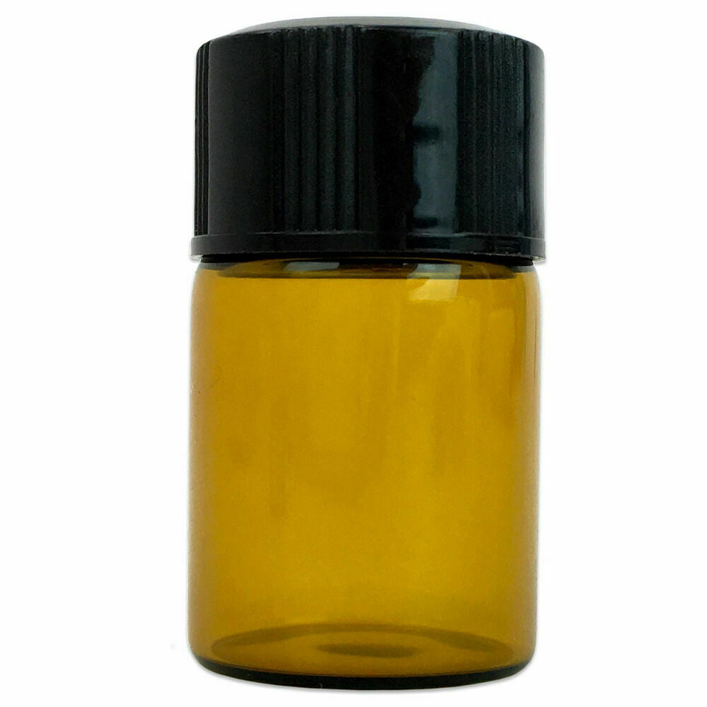 24Pcs 2ml Essential Oil Bottle Glass Vial Small Sample Sub Container with Plug