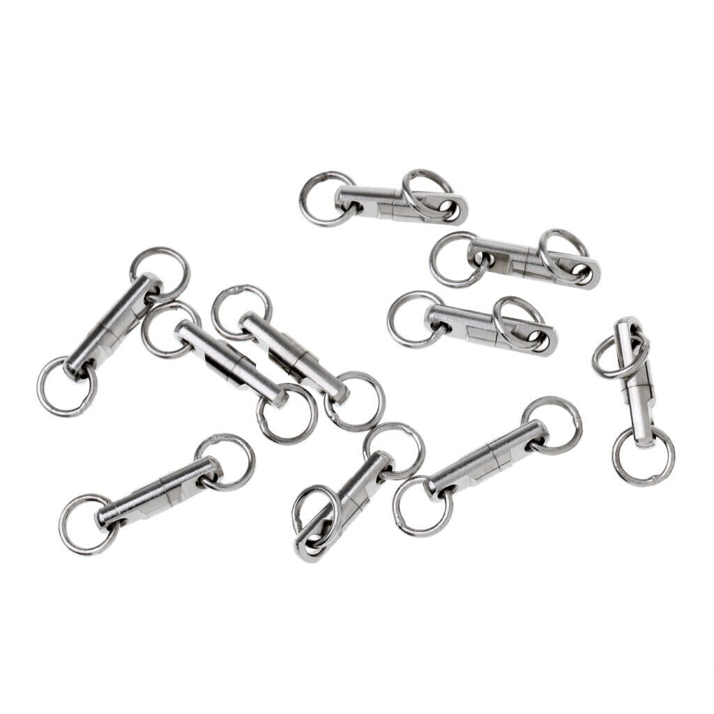 20 Pcs Metal Roll Barrel Fishing Cylindrical Line Plug Fishing