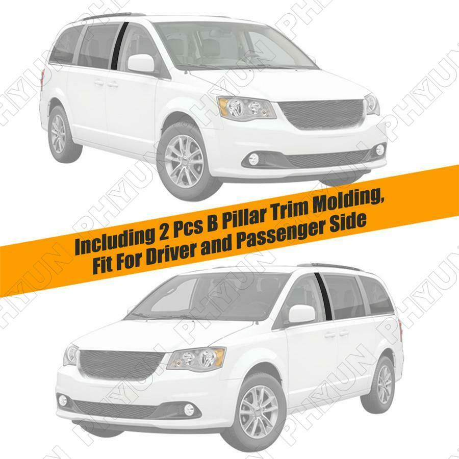 2x Car Front B Pillar Molding Trim For Chrysler Town Dodge Grand Caravan 2008-UP