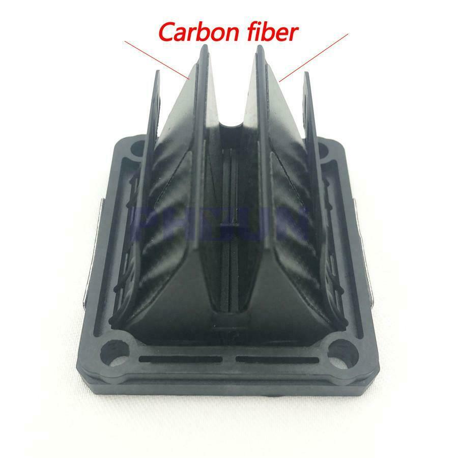 For Yamaha RZ350 YZ125 RXZ135 RX135 DT175 Intake Reed Valve Black Carbon Fiber
