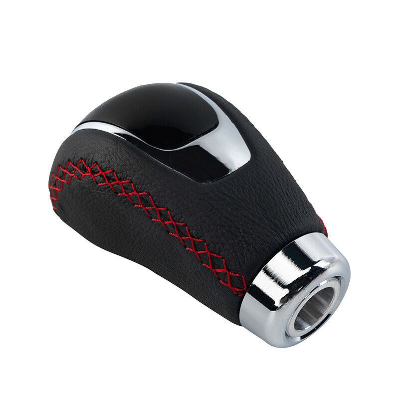 5 Speed Manual Car Auto Gear Stick Shift Knob Shifter Black PU Leather+Aluminium