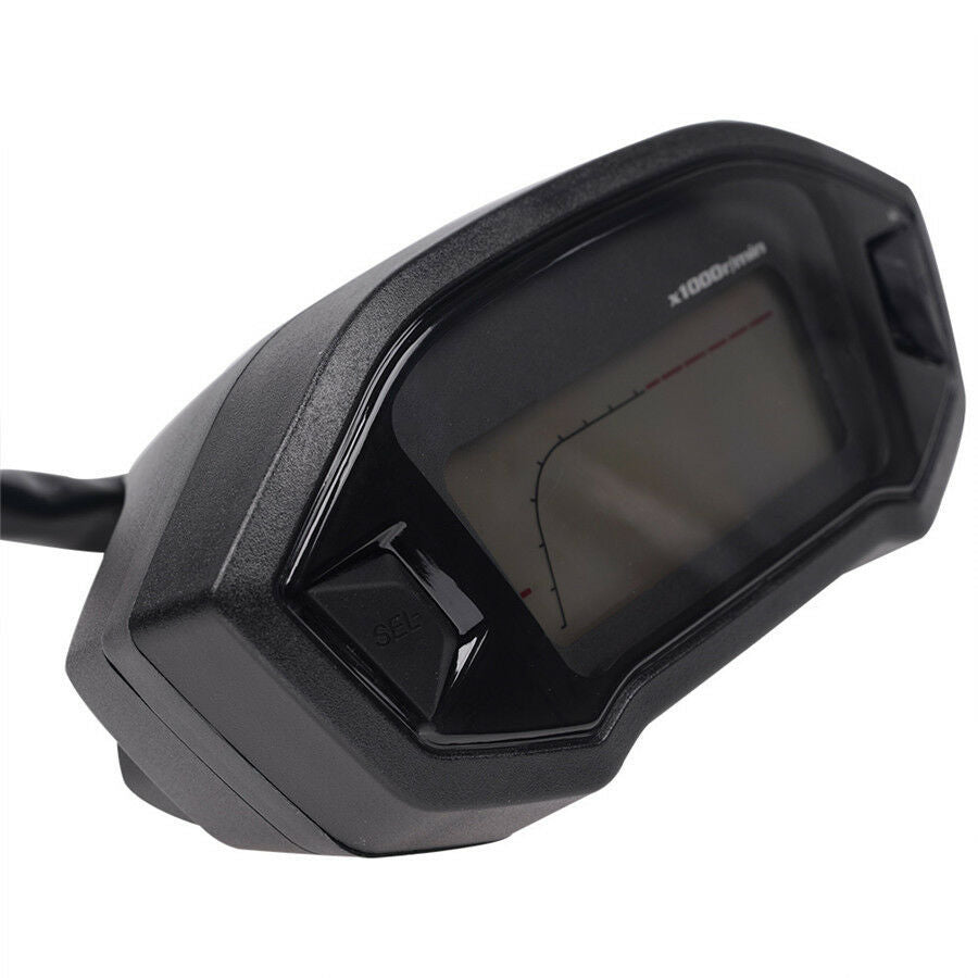 12V Motorcycle 7 Colors Backlit LCD Digital Speedometer Odometer Gauge Meter N-5