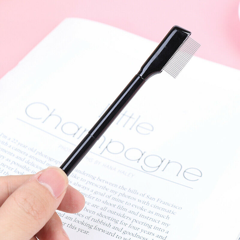 1Pcs Steel Eyebrow Eyelash Comb Extension Brush Metal Comb Makeup Brushes T SJ