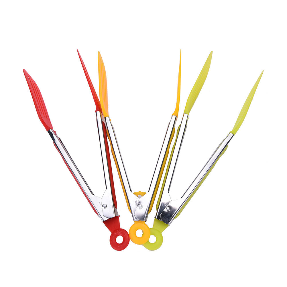 Salad Serving Tongs Stainless Steel Tongs For Kitchen  Cooking Food Tools.l8