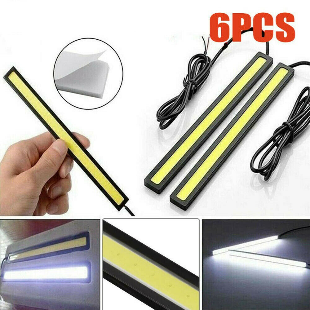 6x 12V LED Car Interior White Strip Lights Bar Lamp Waterproof Car Caravan Decor
