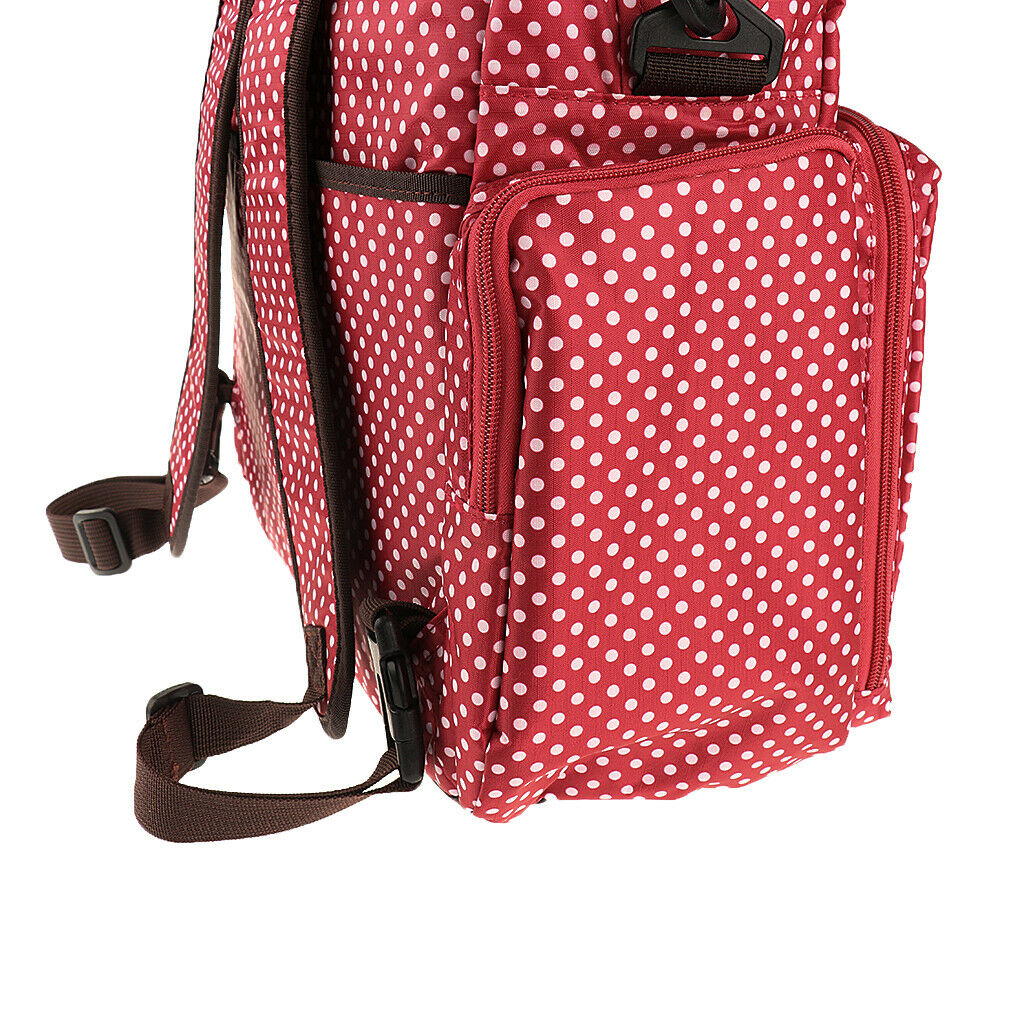 Mummy Diaper Bag Changing Bag Set Backpacks 4 Colors Available Red