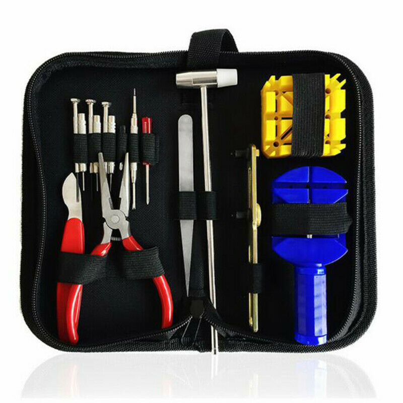 16Pcs Watch Repair Tool Kit Ca Opener Link Spring Bar Remover Watchmaker To N TH