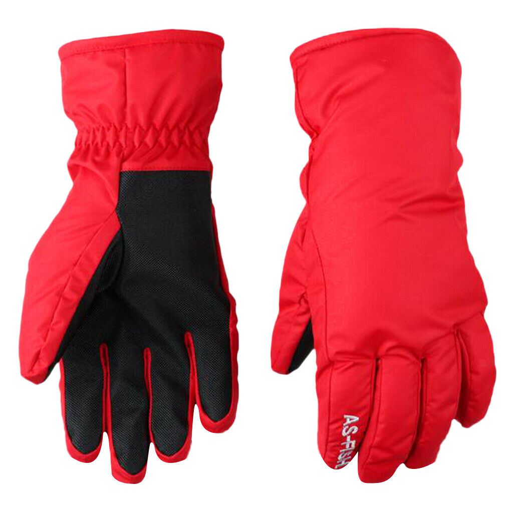 Ski Snowboarding Gloves Winter Sports Hiking Waterproof Cycling S Red