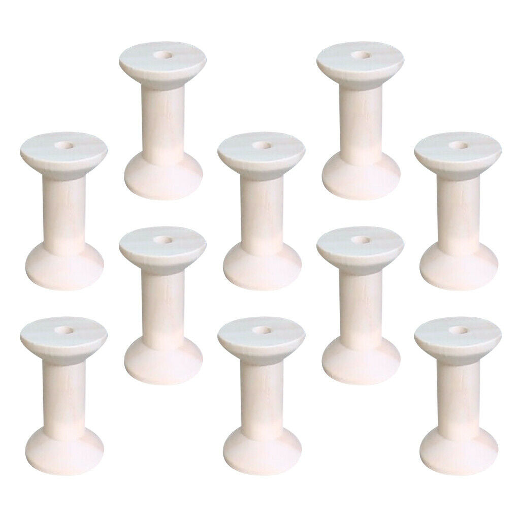 30Pcs 10Pcs Wooden Spools Sewing Bobbins Sewing for Sewing Accessories Parts