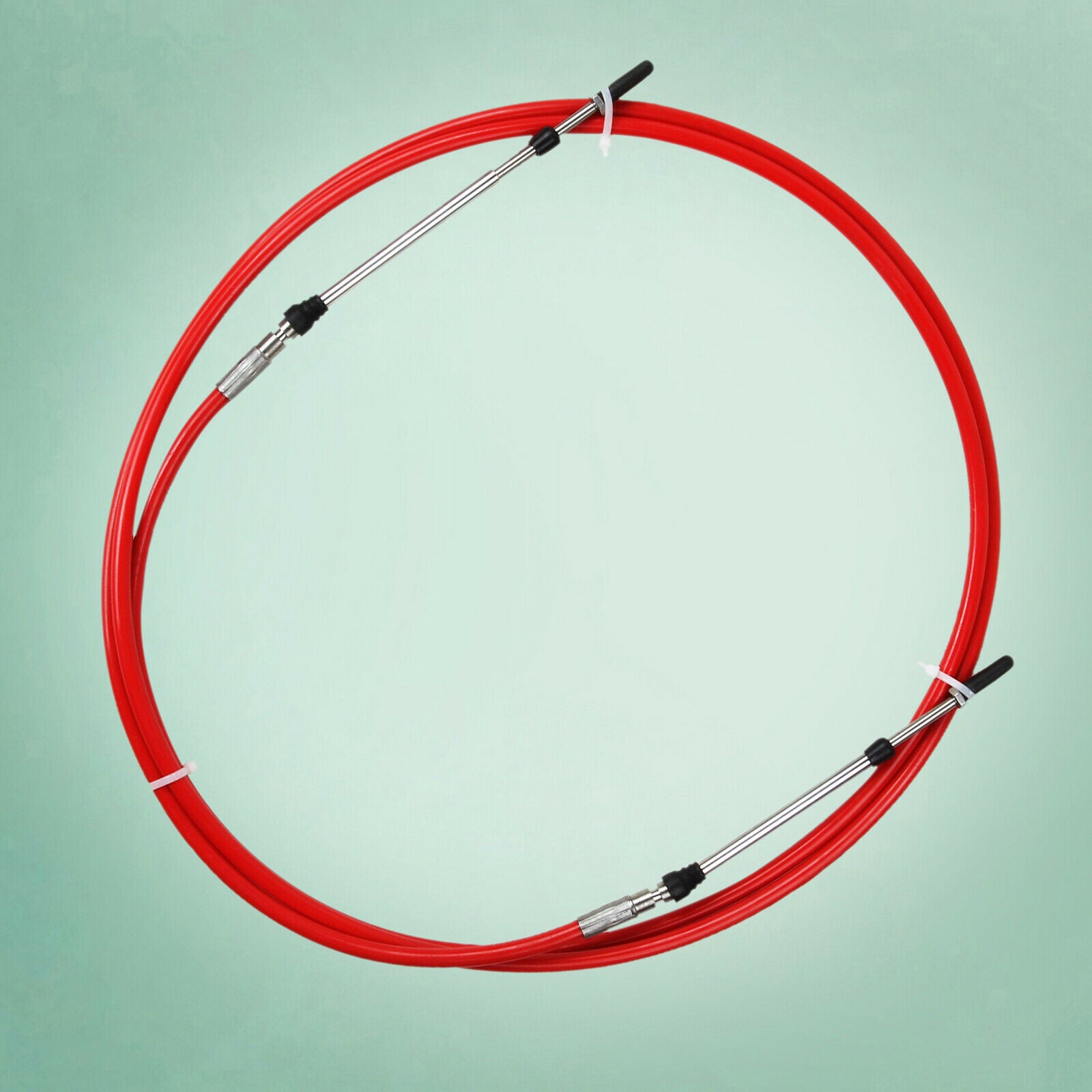 2pieces Universal Throttle Cable Red for Yacht Boat Motor Control Lever 13FT