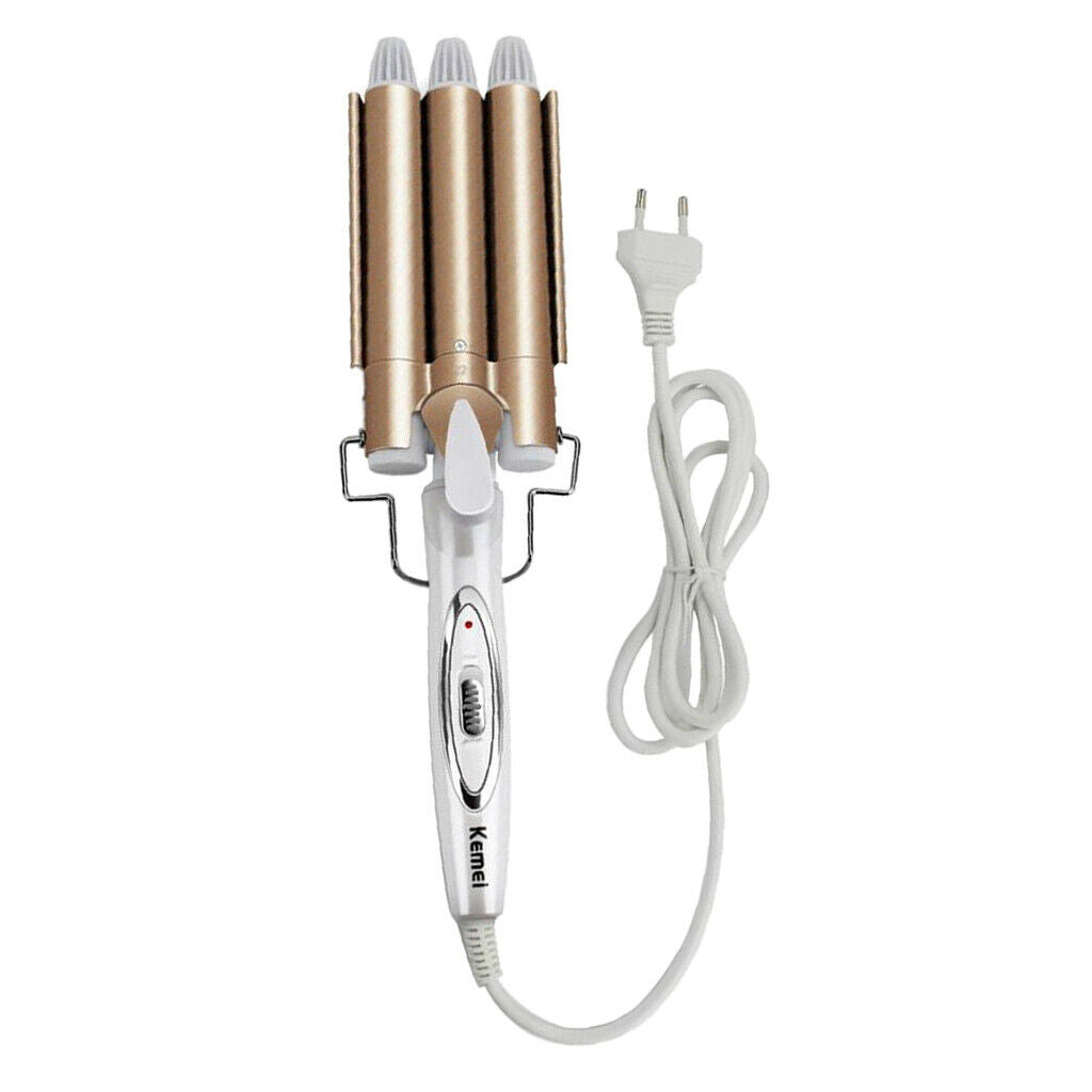Long Hair Hairdressers With Wand Curling Machine