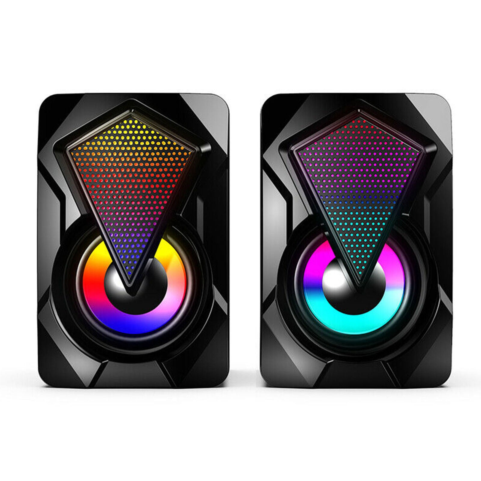 Sound System LED Speakers Gaming Deep Bass USB LED For Desktop Computer
