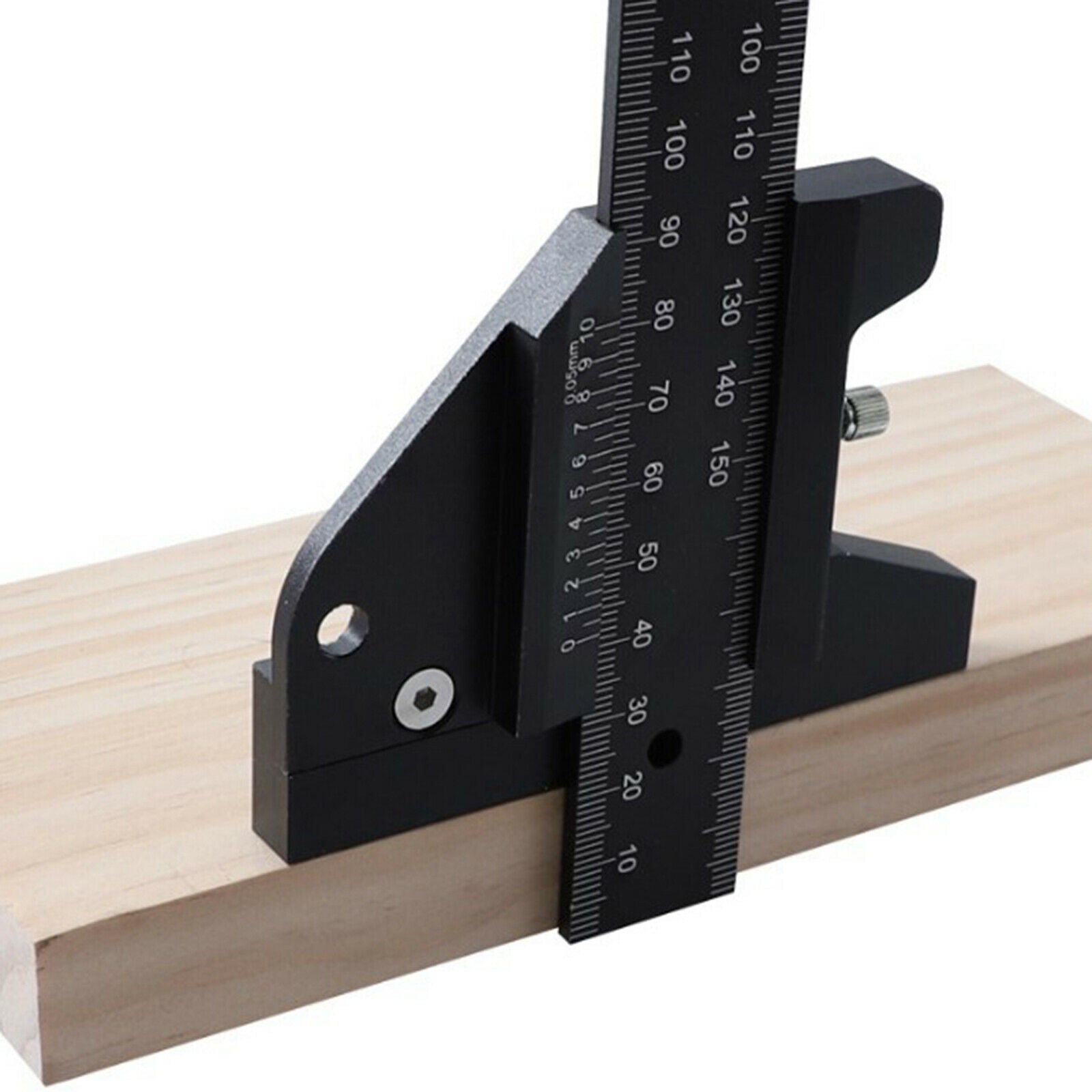 Precision Wood T Type Ruler Scribe Measurement Tool Wood Sliding