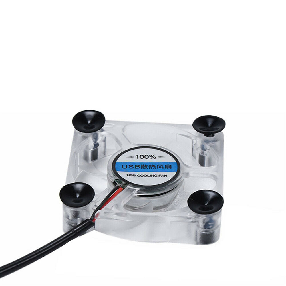 Mini Mobile Phone Cooling Fan Silicone Suction Cup Bottom USB Charging Cooling
