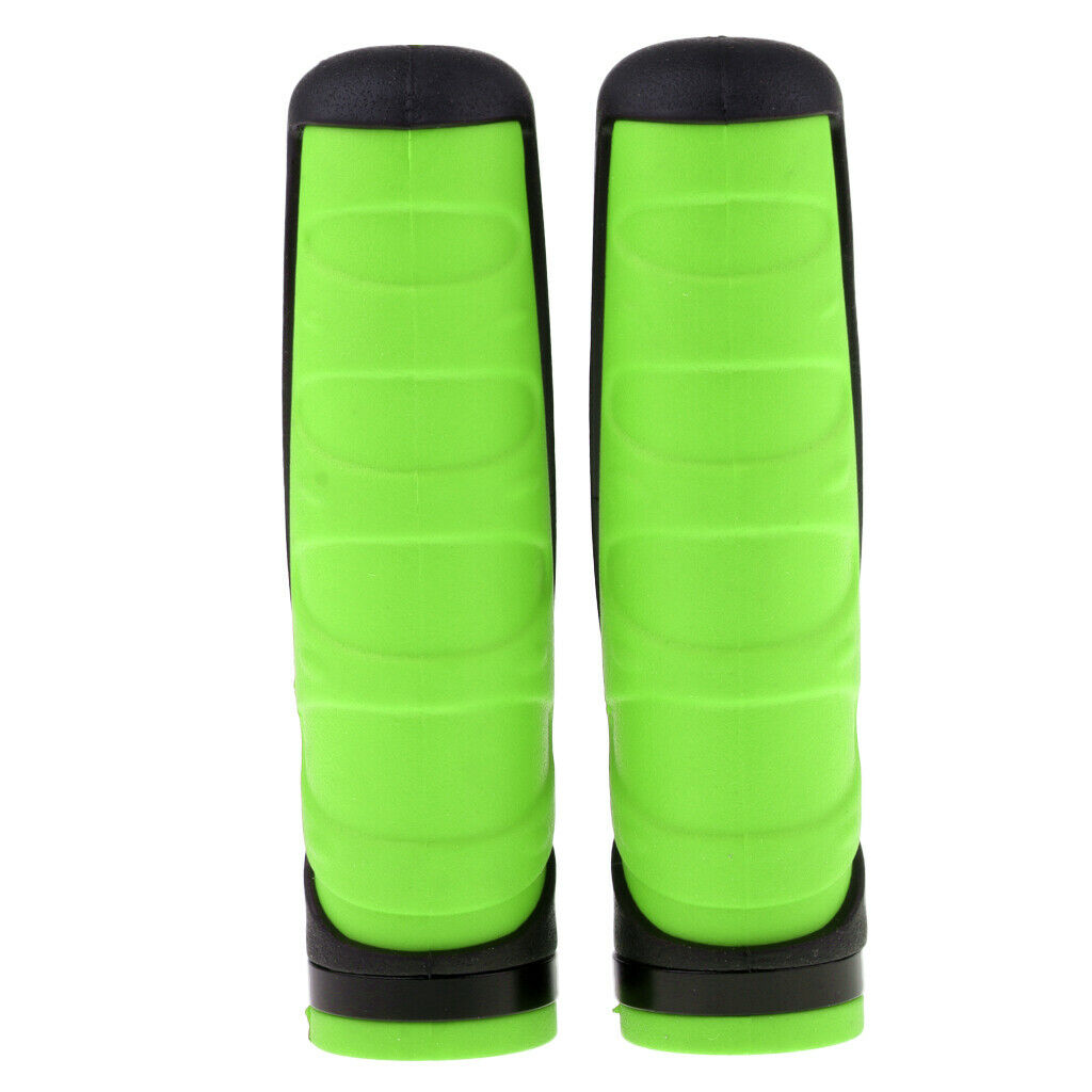 1 Pair Rubber Bicycle Handlebar Grips Electric Scooter Handle Grips Green