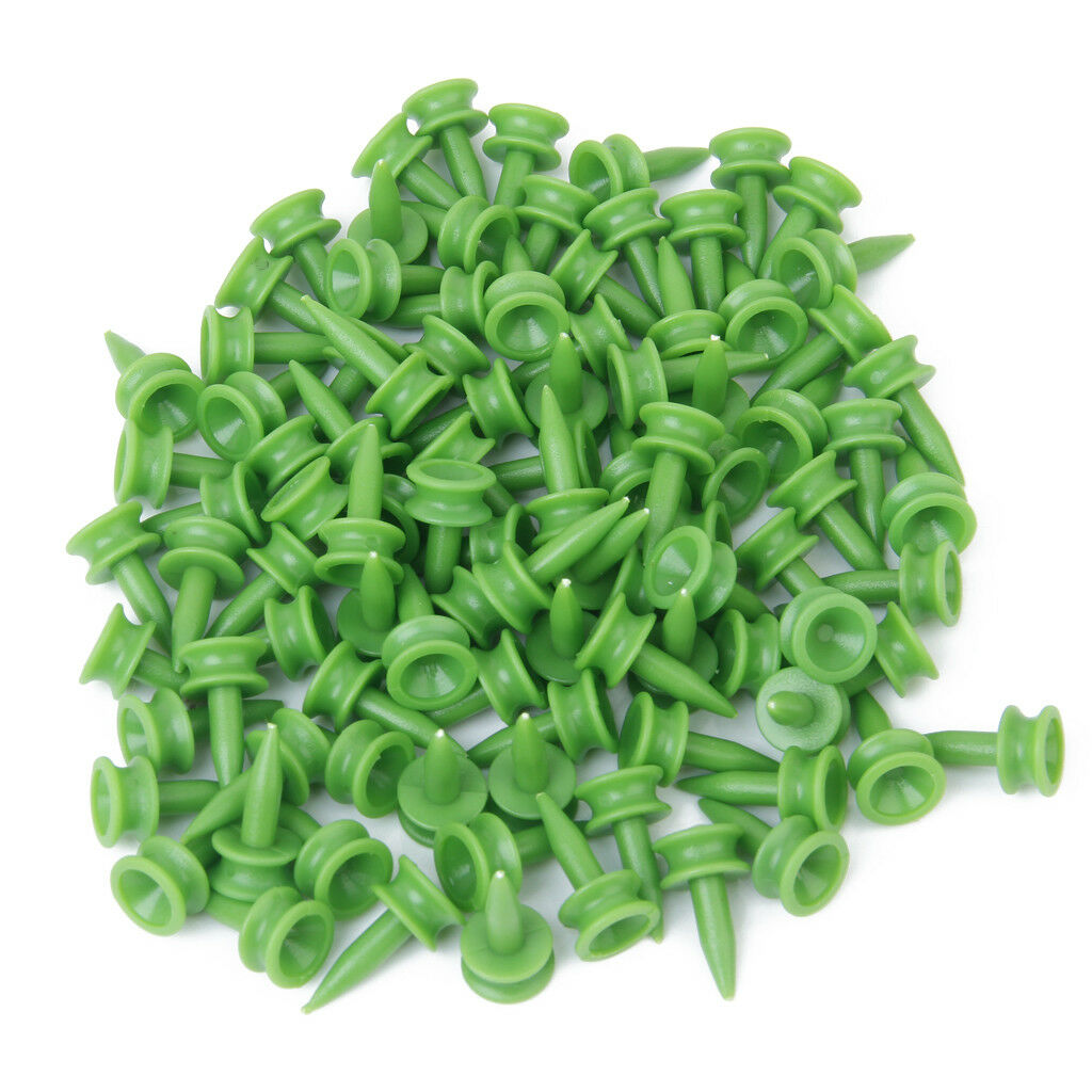 100Pcs Green GOLF PLASTIC CASTLE TEES 23mm 0.9 Inch GOLFER CLUB ACCESSORIES