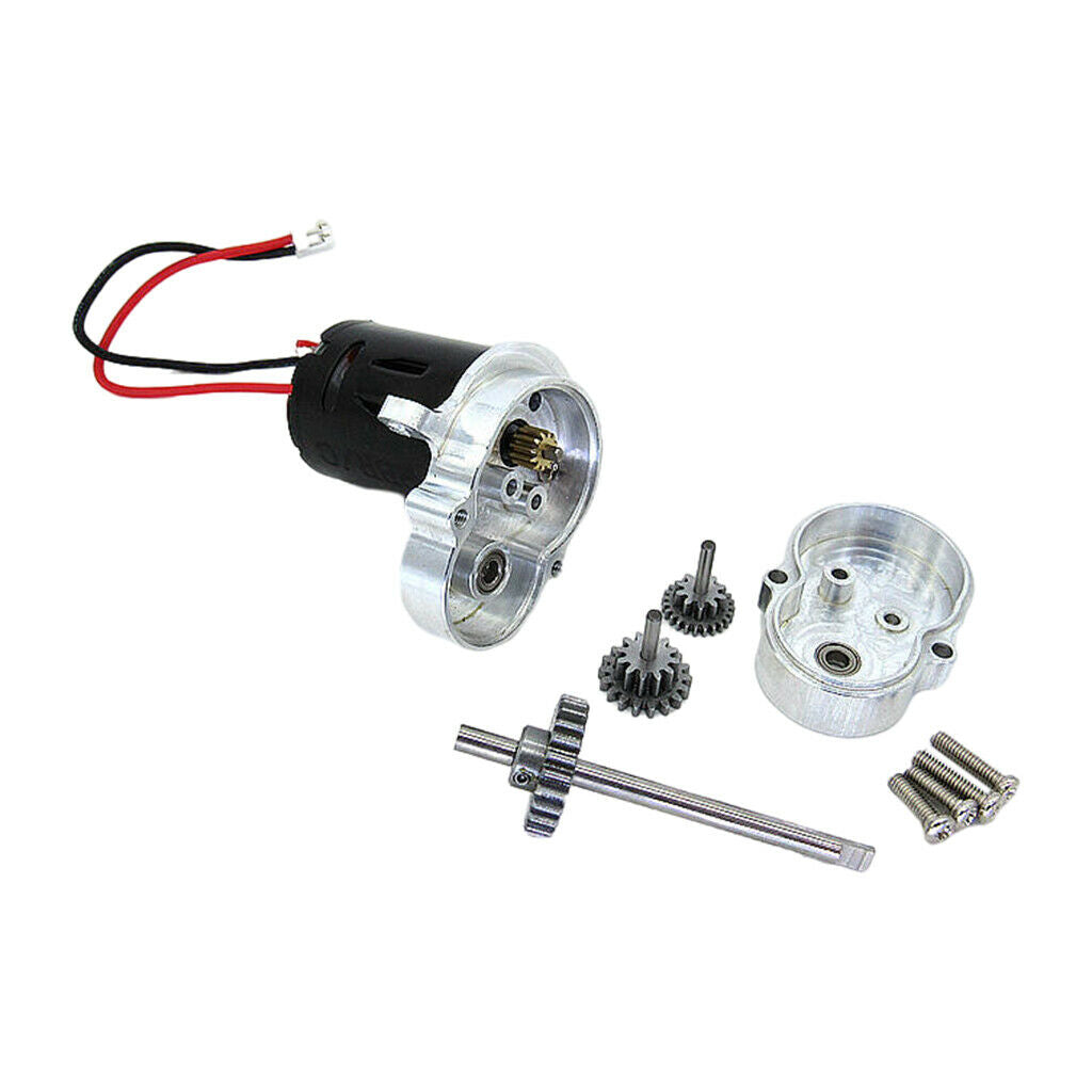 RC Gear Case Gear with 370 Brush Motor 1:10 for WPL D12 Vehicles Replacement
