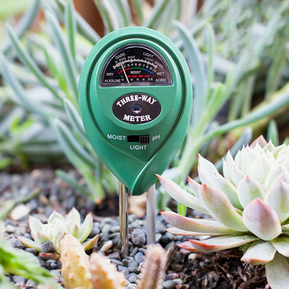 3-in-1 Soil Tester Meter For Garden Lawn Plant Moisture/Light/pH Sensor Tool US