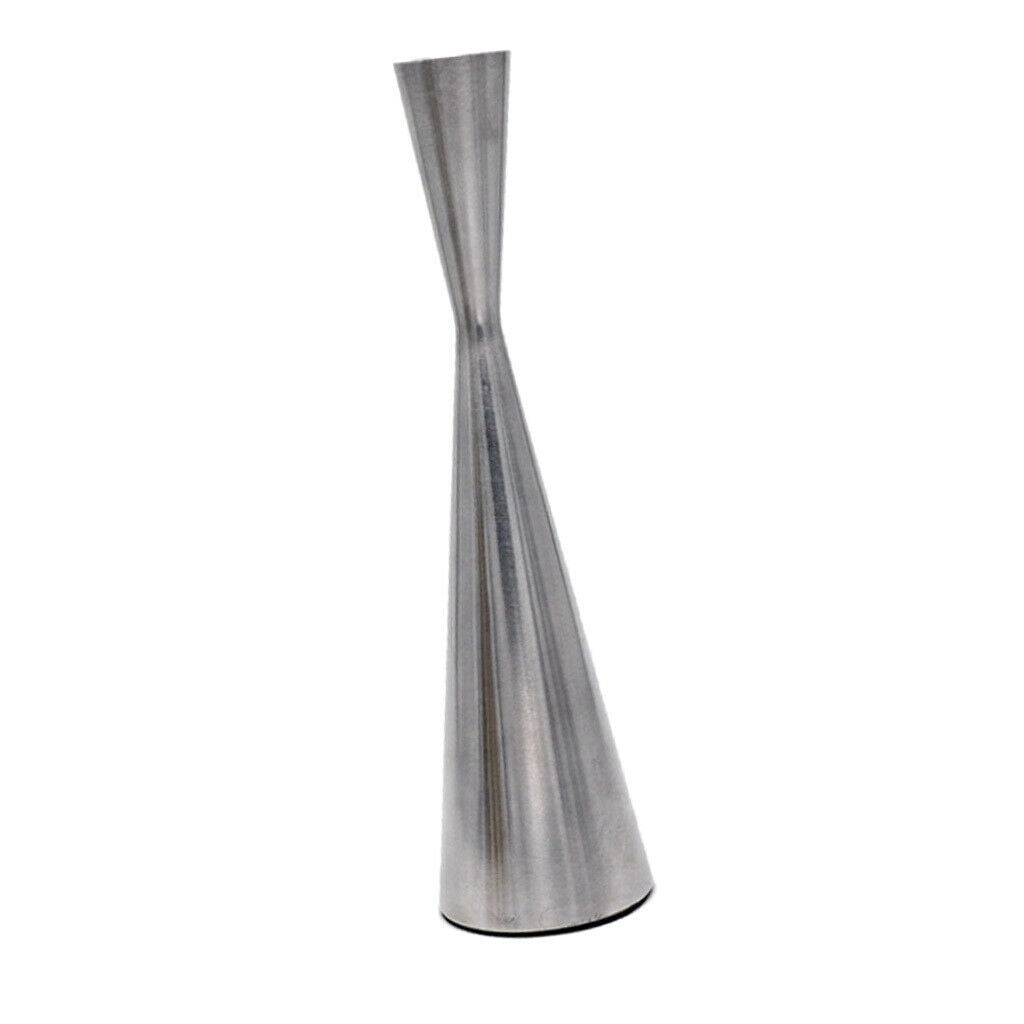 Pillar Dinner Candle Holder Candleholder Stand for Wedding Decor Silver_M
