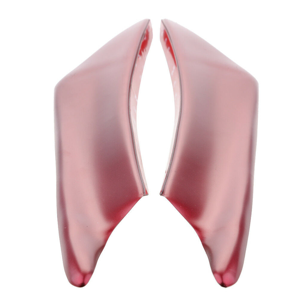 4 Pieces Red Car Universal Front Bumper Spoiler Lip Splitter Fins