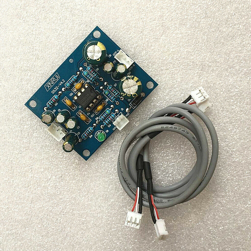 12V-35V Digital Stereo Audio Pre-amplifier Board 5532 Op Amp Home Speakers DIY