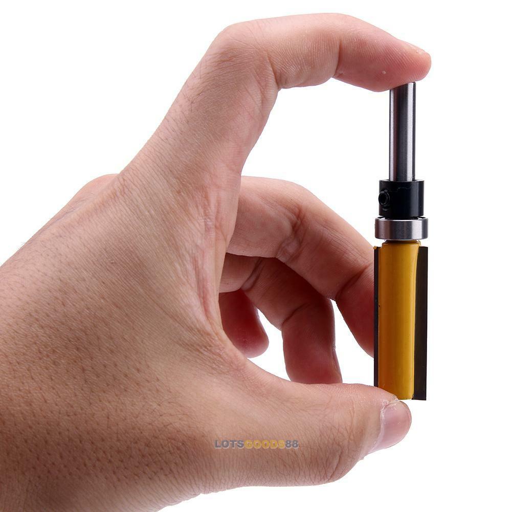 1/4" Shank End Bearing Flush Trim Router Bit Edge Tool Cutter 1/4" X 1/2" X 38mm