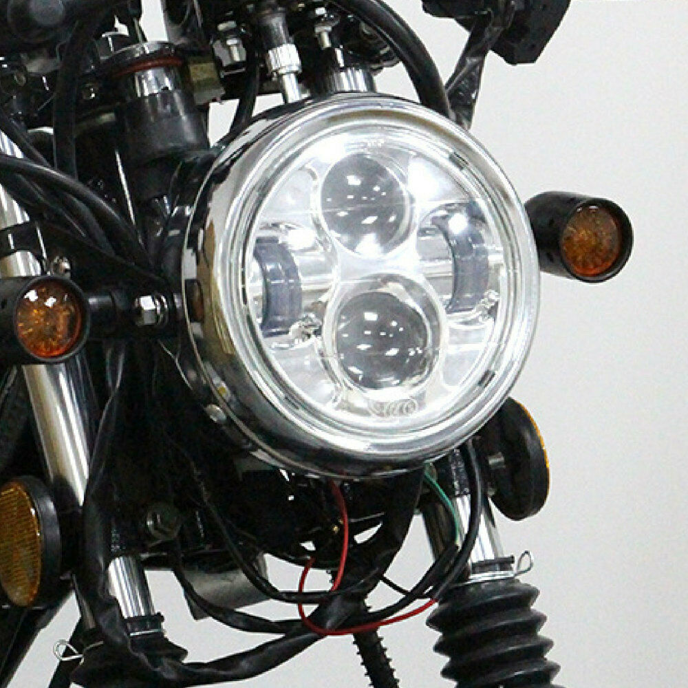 Universally Motorcycle Headlights with High Low Beams Accessories Modified