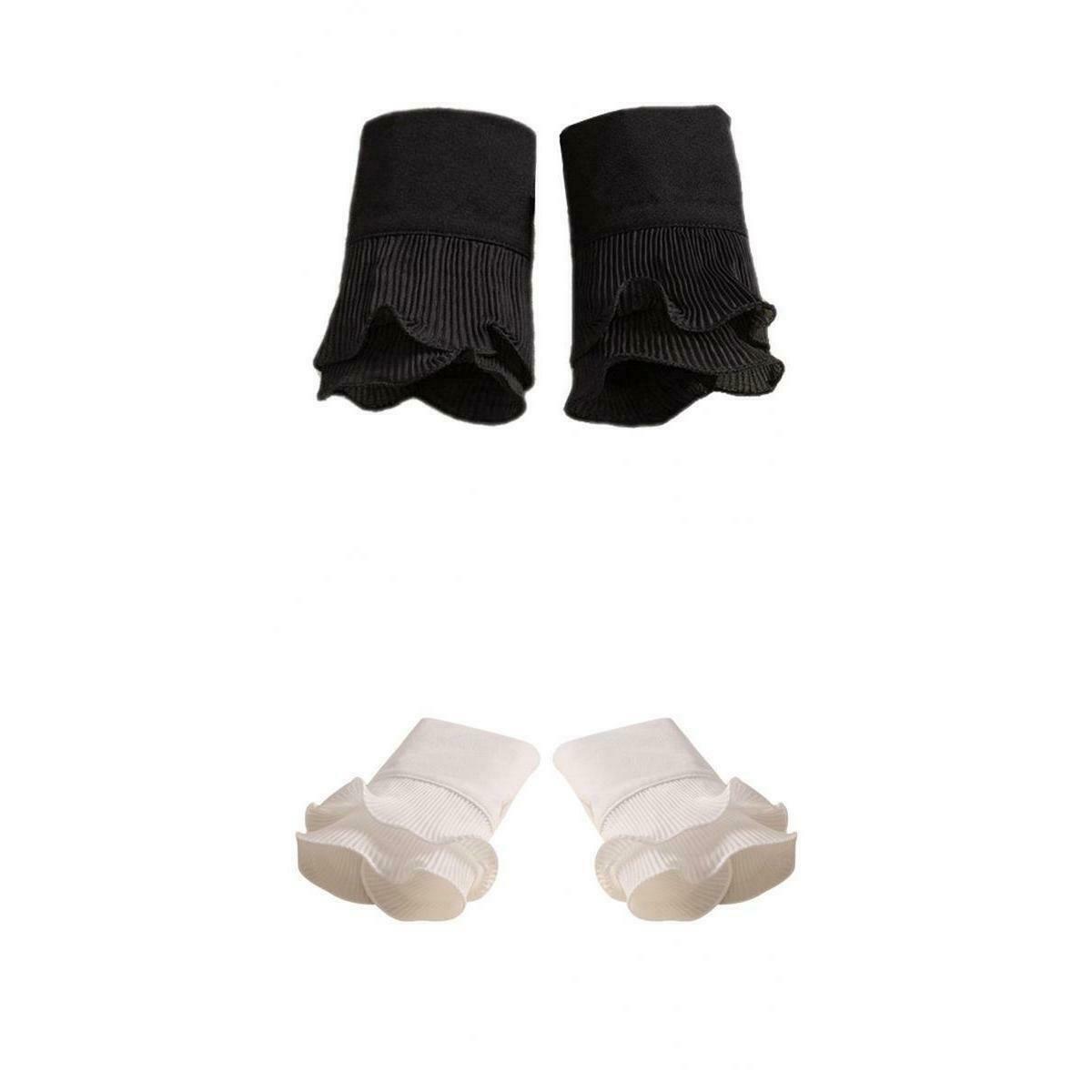 2Pairs Ladies Lace Cuffs Bracelet False Sleeves Wristband Costume Decor