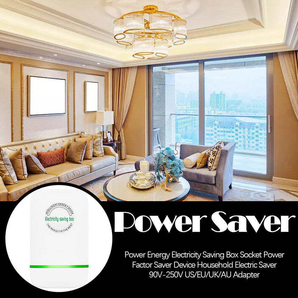 Power Energy Electricity Saving Box Socket Factor Saver Device EU Plug LIN