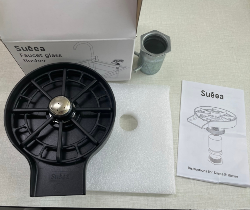 Automatic Cup Washer Bar Glass Rinser,Kitche Faucet Coffee Pitcher Wash Cup Tool