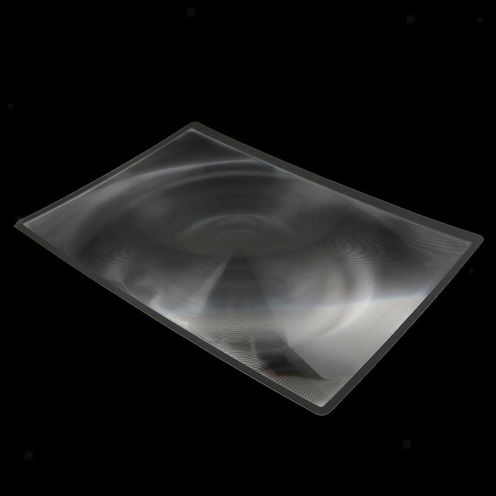Presbyopic 11.7x8.3'' LARGE MAGNIFIER for Reading Len, Full Page Triple