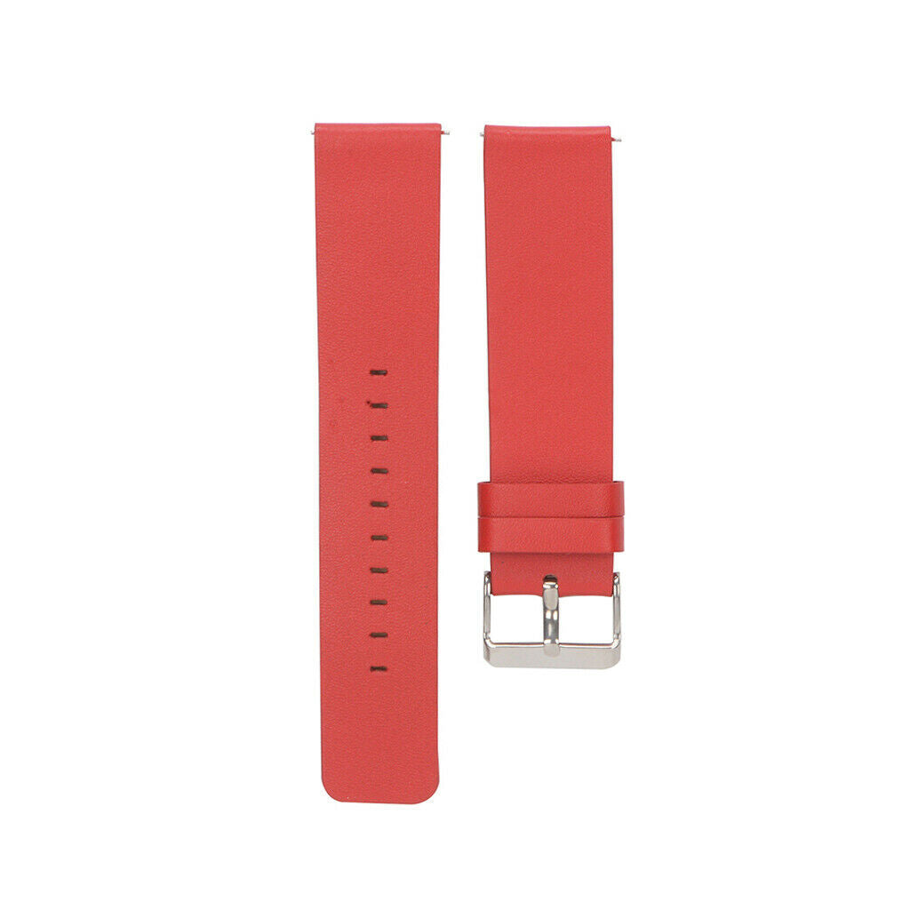 Leather Watch Wrist Band Replacement Strap for Blaze Smartwatch Red