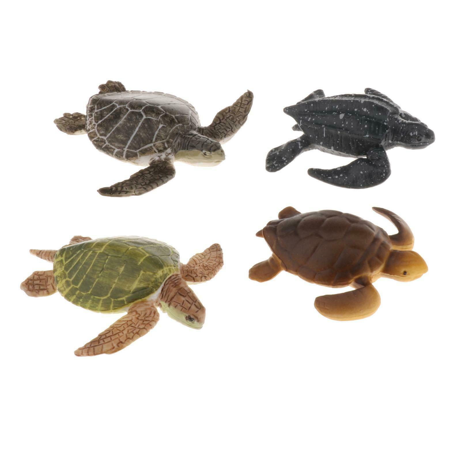 Plastic Animal Turtles Figures Marine Toys for Kids Decor Party Bag Filler