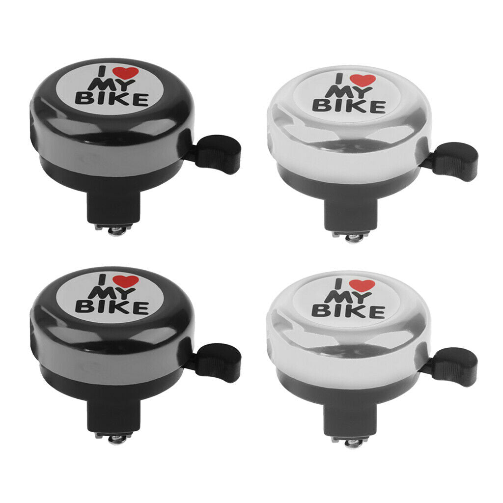 4Pcs Metal Handlebar Bicycle Bell Kids Loud Crisp Clear Sound Bicycle Bell