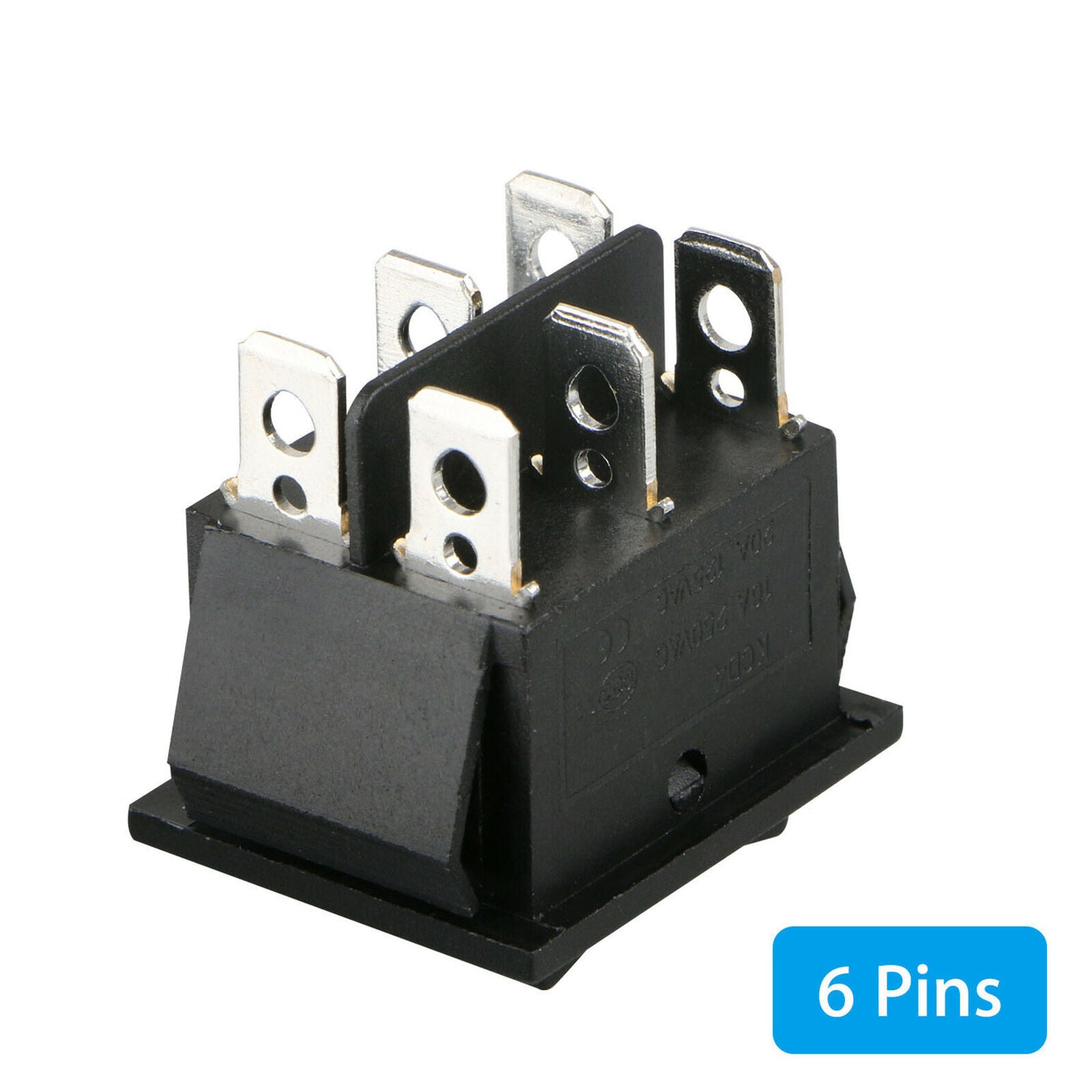 1Pcs Rocker Switch DPDT (ON)-OFF-(ON) 6 PIN 15A/250VAC 20A/125VAC