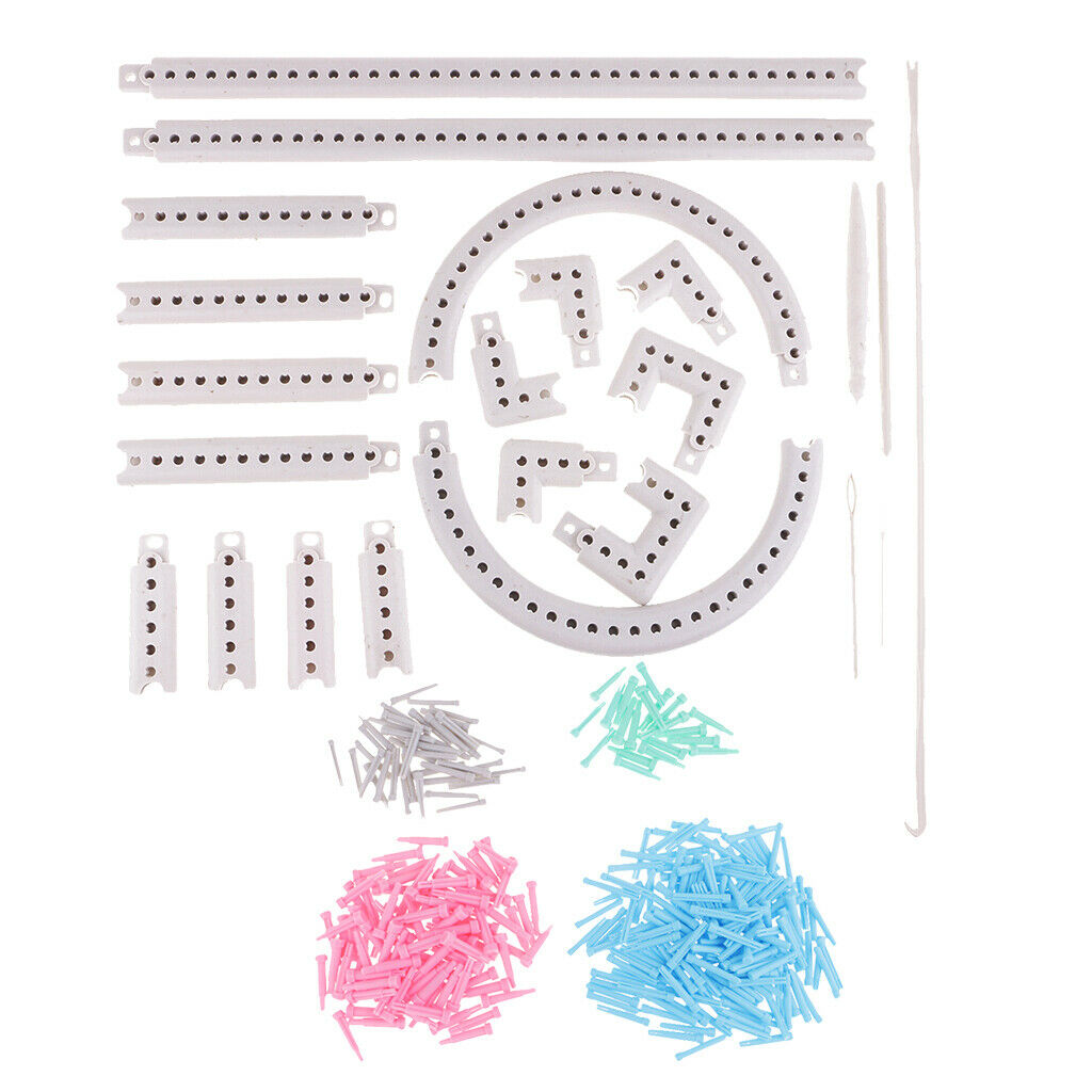 Knitting Looms Crochet Yarn Needles Board Craft Kit Socks Gloves Hats Making