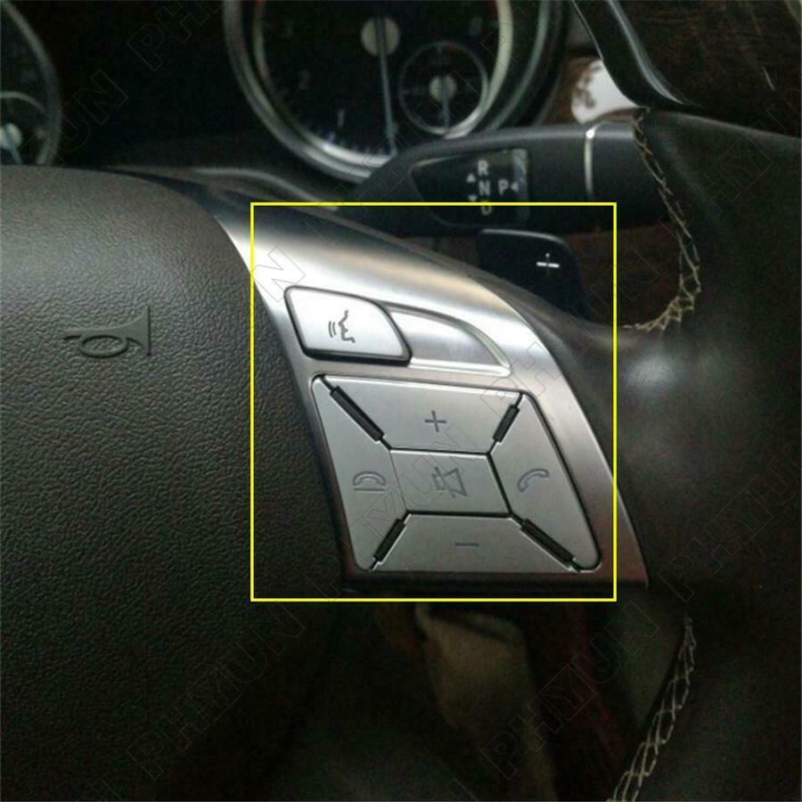 For Mercedes Benz E C G GLA CLS Class Interior Steering Wheel Button Trim Cover