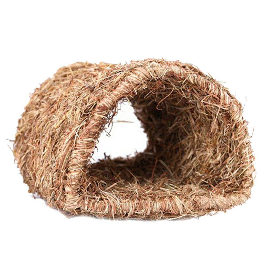 Hand-made Natural Straws Pet Hamster Bunny Chinchillas Rabbit Nest Cubby