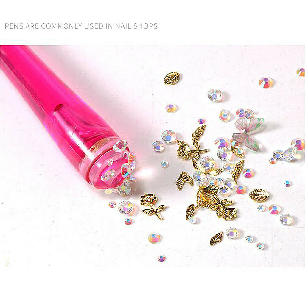 Rhinestone Picker Self Adhesive Applicator Tool with Brush for Nail Art Tool
