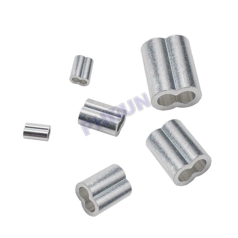 195x M2/3/4/5 Stainless Steel Thimble w/ Crimping Loop Sleeve Assortment Kit