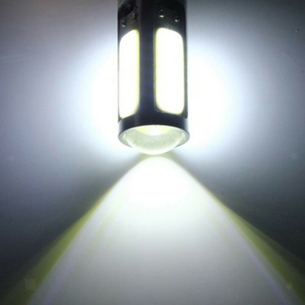 2pcs BA20D H6 4 COB LED White Bulb Light For Motorcycle Moped ATV Headlight