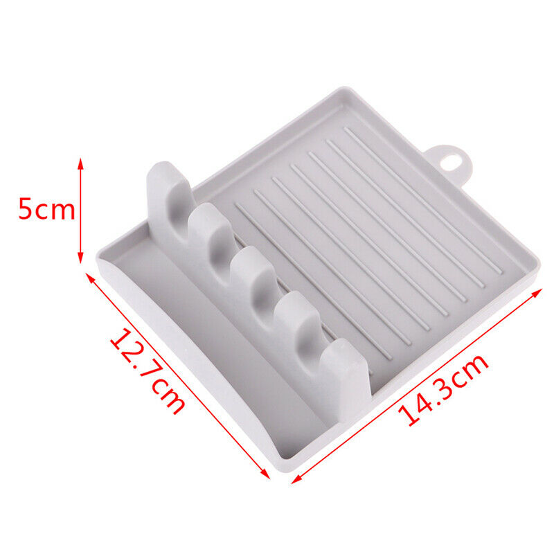 1PC Multifunctional non-slip plastic shelf kitchen spoon pad spatula she.l8