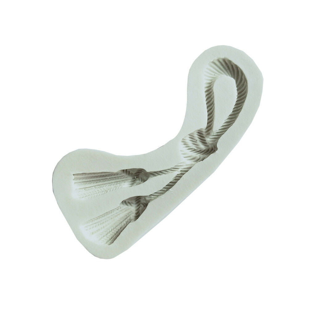 Rope Shape Silicone Fondant Mold Chocolate Gumpaste Mould Cake Decorating .l8