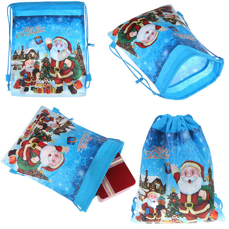 Santa Claus Candy Bags Christmas Drawstring Bag Backpack Xmas Gifts Bag H.l8