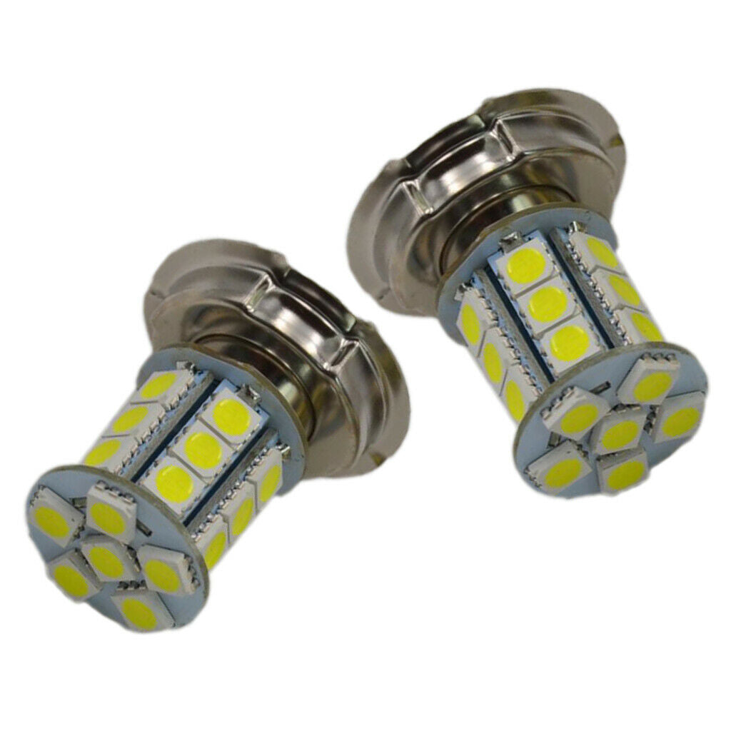 Lots 2 Universal New 12V P26 S 24W 24 LED Motorcycle Headlight Lamp