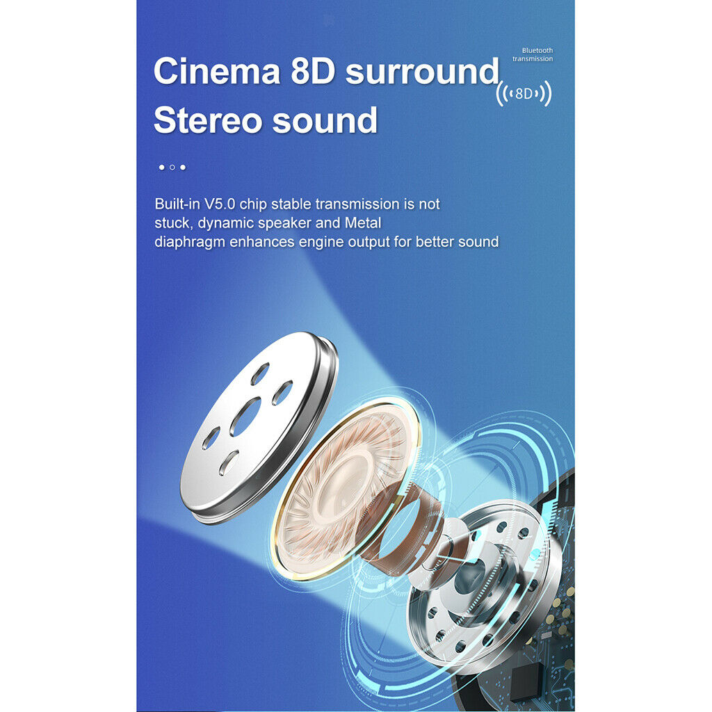 V21 TWS Mini Bluetooth5.0 Wireless Monaural In-ear Earphone White