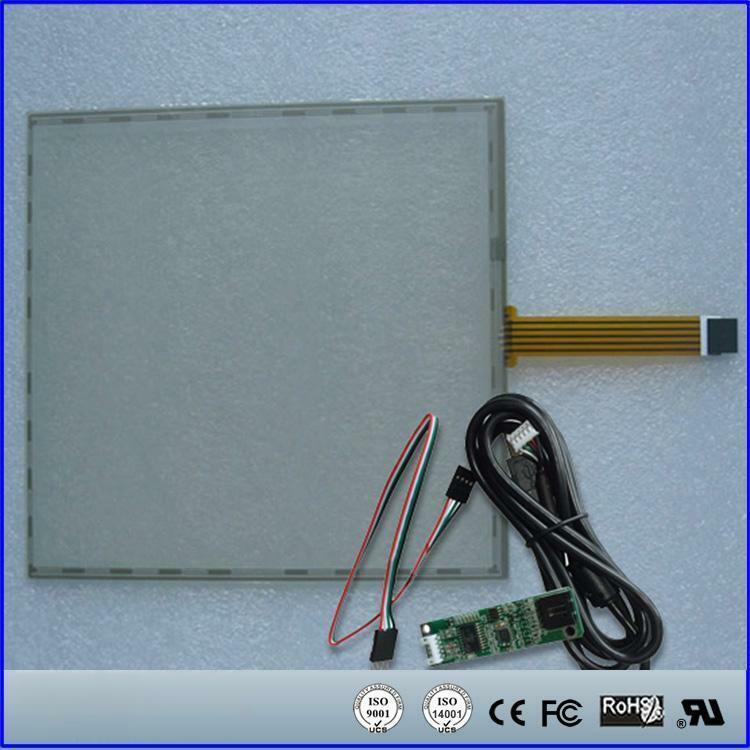 5Wire Resistive Touch Screen Panel USB kit for 17" monitor 17inch 355x288mm